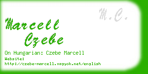 marcell czebe business card